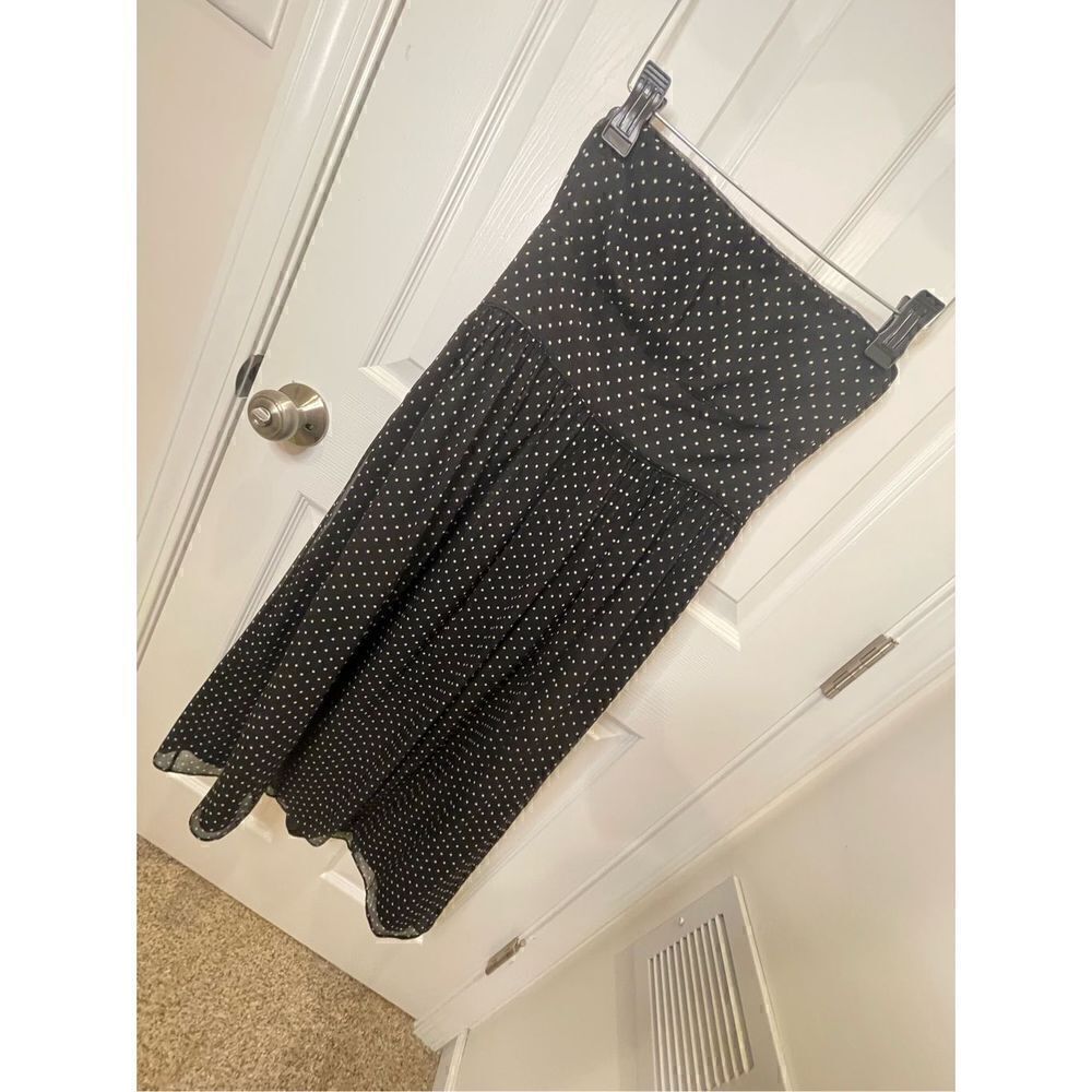 J. Crew women’s size 8 strapless black white silk dress